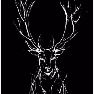 Dark deer wallpaper