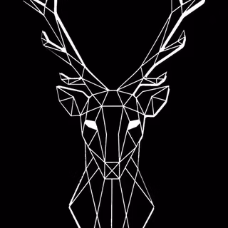 Dark deer wallpaper