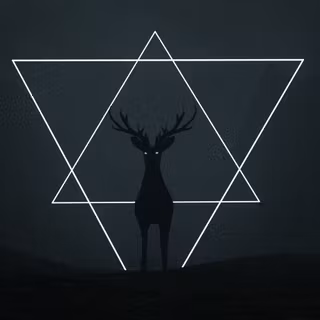 Dark deer wallpaper
