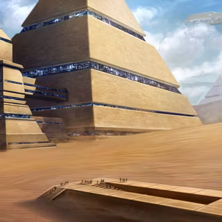 Desert City wallpaper