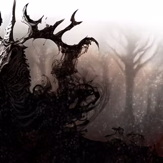 Dark deer wallpaper