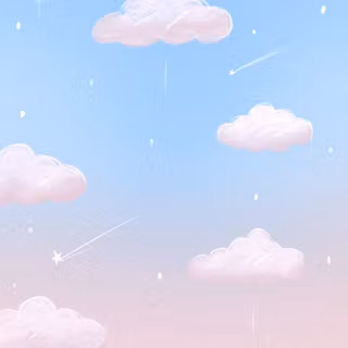 Kawaii clouds wallpaper