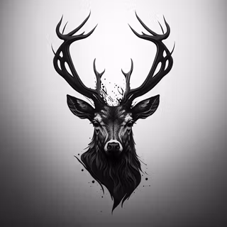Dark deer wallpaper