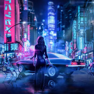 Cyberpunk ultrawide wallpaper