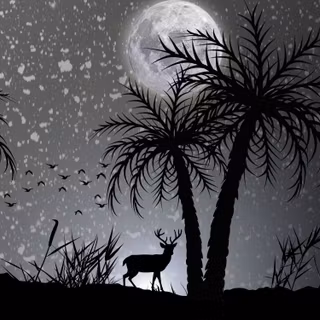 Dark deer wallpaper