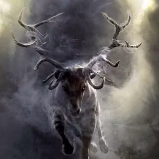 Dark deer wallpaper