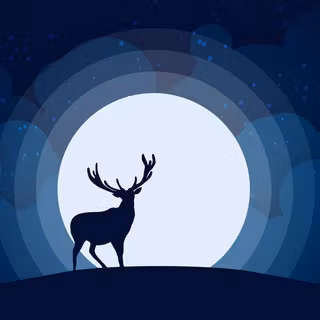 Dark deer wallpaper