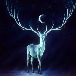 Dark deer wallpaper