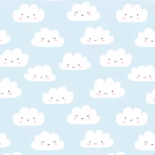 Kawaii clouds wallpaper