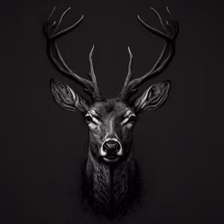 Dark deer wallpaper