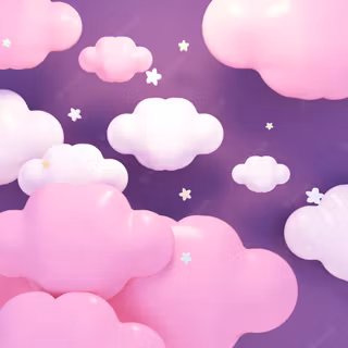 Kawaii clouds wallpaper