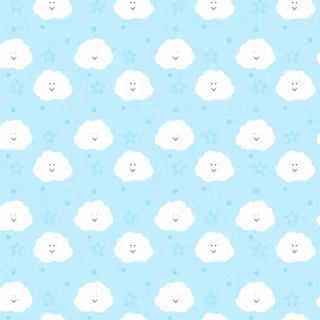 Kawaii clouds wallpaper