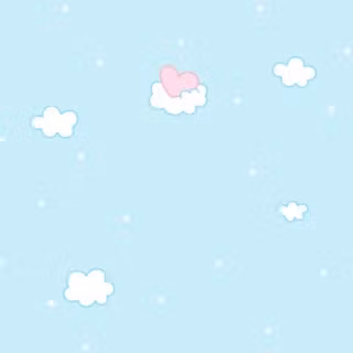Kawaii clouds wallpaper
