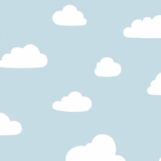 Kawaii clouds wallpaper