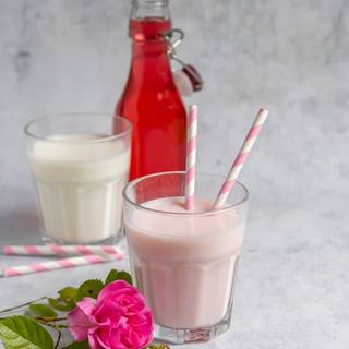 Rose milk wallpaper