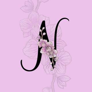 Cute letter N wallpaper