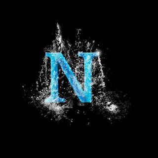 Cute letter N wallpaper