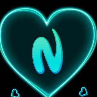 Cute letter N wallpaper