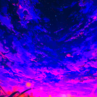 Purple anime phone wallpaper