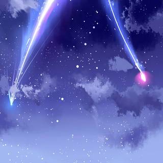 Purple anime phone wallpaper