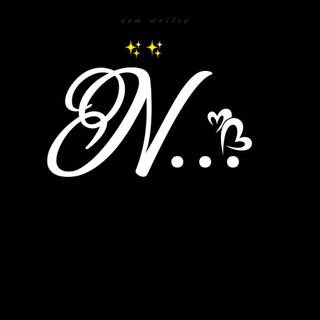 Cute letter N wallpaper