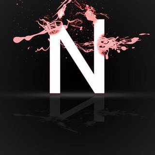 Cute letter N wallpaper