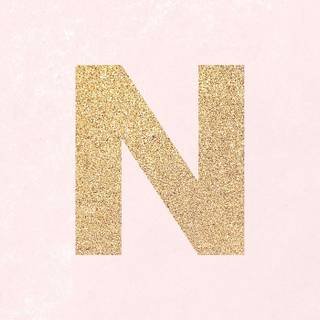 Cute letter N wallpaper