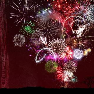 Firework crackle wallpaper