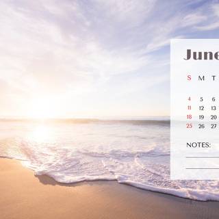June 2023 calendar wallpaper