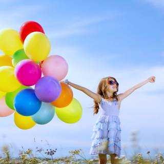 Spring balloon wallpaper