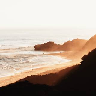 Spring beach laptop wallpaper