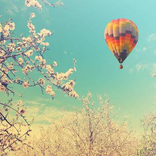 Spring balloon wallpaper