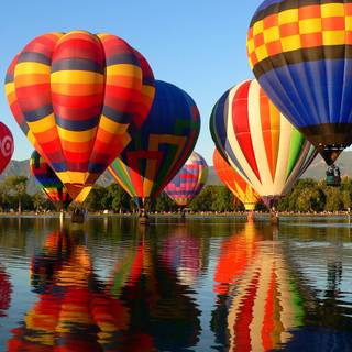 Spring balloon wallpaper