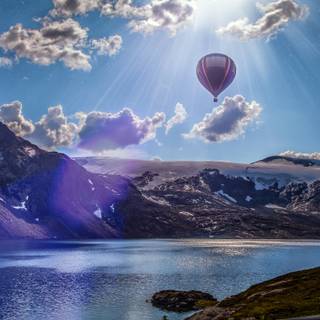 Spring balloon wallpaper