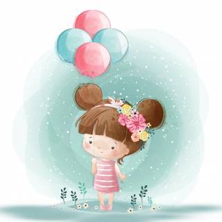 Spring balloon wallpaper