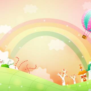 Spring balloon wallpaper