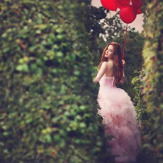 Spring balloon wallpaper