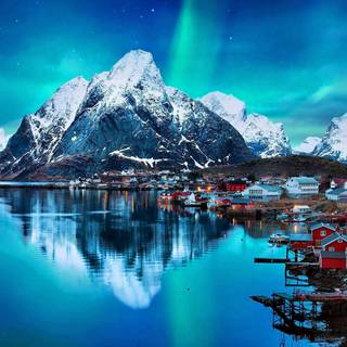 Norwegian landscape wallpaper