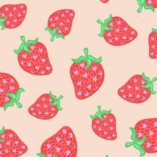 Summer strawberry wallpaper