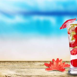 Summer strawberry wallpaper