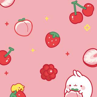Summer strawberry wallpaper