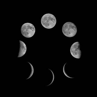 Lunar phase wallpaper