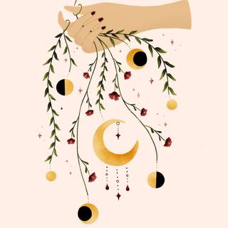 Lunar phase wallpaper