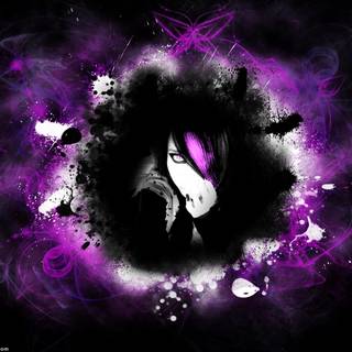 Purple emo wallpaper