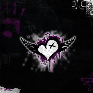 Purple emo wallpaper