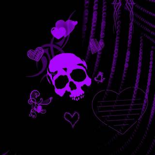 Purple emo wallpaper
