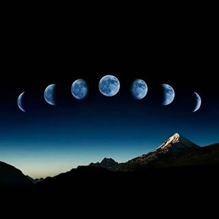 Lunar phase wallpaper