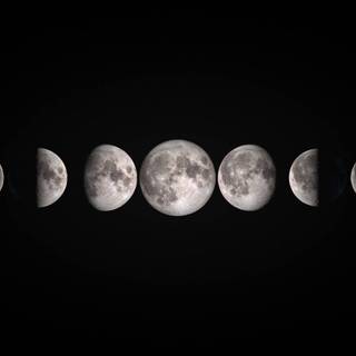 Lunar phase wallpaper