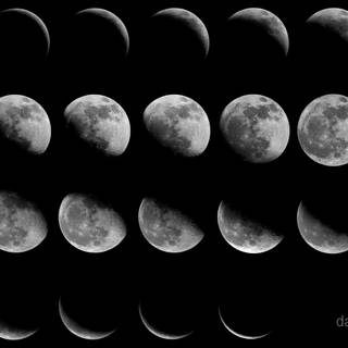 Lunar phase wallpaper