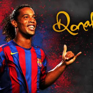 Ronaldinho 4K wallpaper